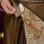 Aari work floral silk blend ready to wear saree