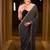 Black Embroidery And Sequin Work Georgette Saree