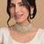 Ivory drop bridal necklace and jhumka set