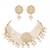 Ivory drop bridal necklace and jhumka set