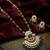 Emerald green bridal jewelry set