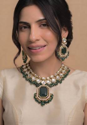 Crystal clear bridal jewelry set 1