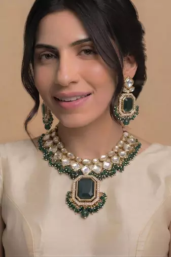 Crystal clear bridal jewelry set
