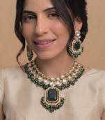 Crystal clear bridal jewelry set