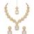 Emerald green necklace and jhumka set