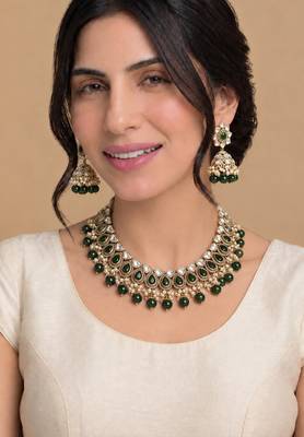 Red bridal jewelry set 1