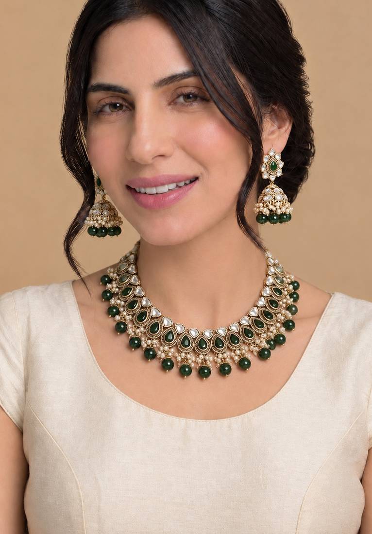 Red bridal jewelry set