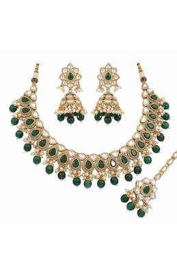 Red bridal jewelry set 2