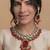 Red bridal jewelry set