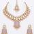 Lavender pink bridal jewelry set