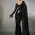 Black Georgette Saree With Embroidery Work