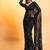 Black Sequins Embroidery Work Net Saree