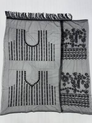 Black Sequins Embroidery Work Net Saree 5