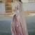 lavender color kanchipuram silk blend zari weaving saree with blouse piece