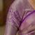 purple color kanchipuram silk blend zari weaving saree with blouse piece