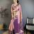 pink color kanjivaram silk blend flower zari woven saree with blouse