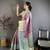 purple color kanjivaram silk blend flower zari woven saree with blouse
