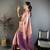 pink color kanjivaram silk blend flower zari woven saree with blouse