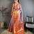 levender color kanjivaram silk blend flower zari woven saree with blouse