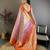 levender color kanjivaram silk blend flower zari woven saree with blouse