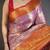 levender color kanjivaram silk blend flower zari woven saree with blouse