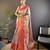 sky blue color kanjivaram silk blend jacquard zari woven sarees