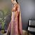 rani pink color kanjivaram silk blend jacquard zari woven sarees
