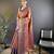 rani pink color kanjivaram silk blend jacquard zari woven sarees