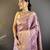 purple color kanjivaram silk blend jacquard zari woven sarees