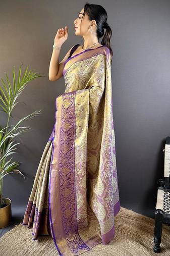 pista color kanjivaram silk blend jacquard zari woven sarees