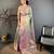 skyblue color kanjivaram silk blend zari weaving saree with blouse 