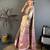 mehendi color kanjivaram silk blend zari weaving saree with blouse 