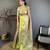green color kanjivaram silk blend zari weaving saree with blouse 