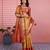 yellow color kanchipuram silk blend zari weaving saree with blouse piece