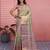 green color kanchipuram silk blend zari weaving saree with blouse piece
