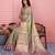 green color kanchipuram silk blend zari weaving saree with blouse piece