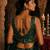 Bottle green embroidered fancydesigner saree blouse