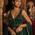 Bottle green embroidered fancydesigner saree blouse