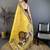 yellow color muga cotton blend woven motif saree with blouse