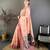 pink color muga cotton blend woven motif saree with blouse