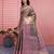 mehendi color kanchipuram silk blend zari weaving saree with blouse piece