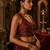 Maroon embroidered fancydesigner saree blouse