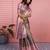 mehendi color kanchipuram silk blend zari weaving saree with blouse piece