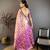 pink color kanjivaram silk blend zari woven saree with blouse