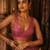 Pink embroidered fancydesigner saree blouse