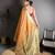 mustard color kanjivaram silk blend zari woven saree with blouse