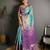 skyblue color kanjivaram silk blend zari woven saree with blouse