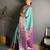 skyblue color kanjivaram silk blend zari woven saree with blouse