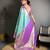 skyblue color kanjivaram silk blend zari woven saree with blouse