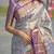 skyblue color kanjivaram silk blend zari woven saree with blouse